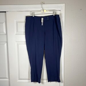 Talbots Womens Dress Pants 18WP Curvy Stretch Plus Size Double Button Career